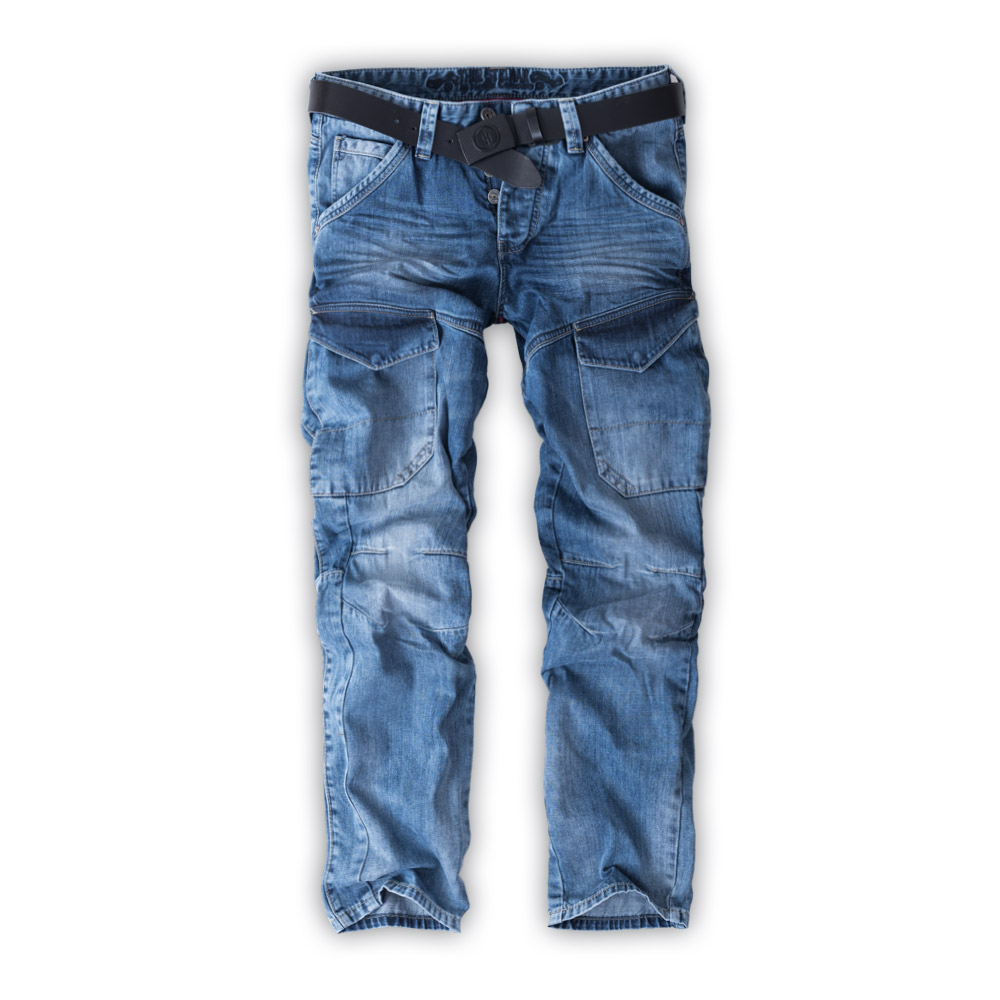 CARGOJEANS VOIA MITTELBLAU (O. GÜRTEL)