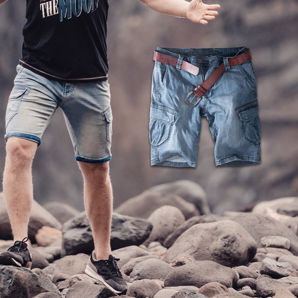 CARGOJEANSSHORTS EIK (O. GÜRTEL)