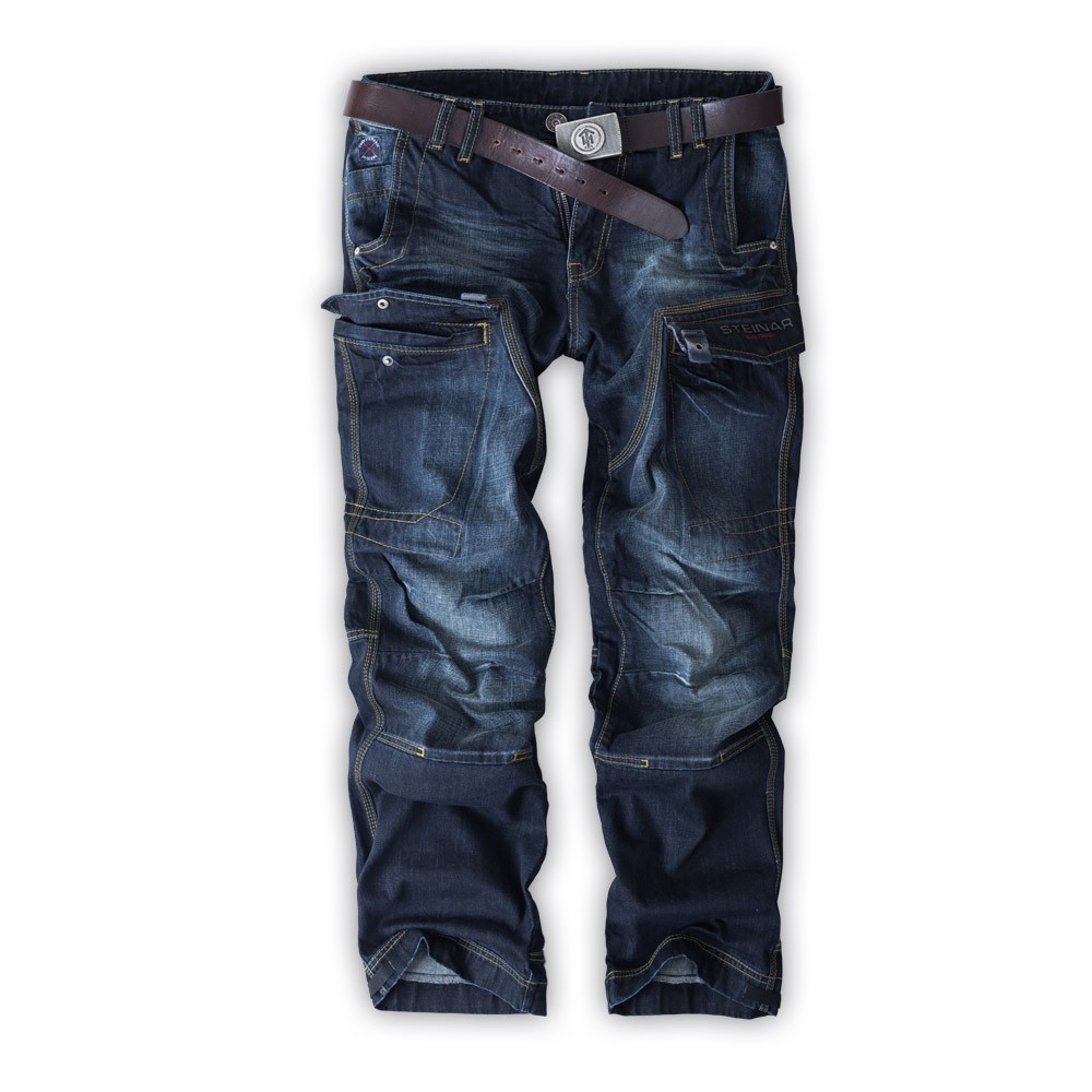 CARGOJEANS RYDAL DENIM DARK USED (O. GÜRTEL)
