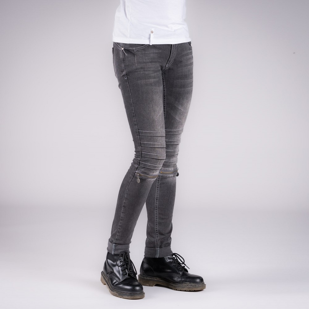 DAMEN JEANS SKARE GRAU