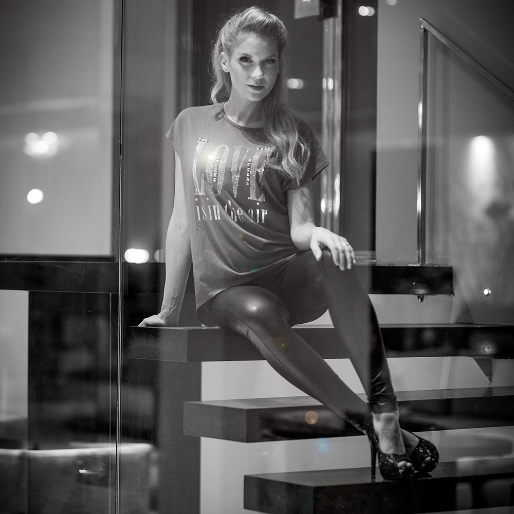 DAMEN T-SHIRT LOVE
