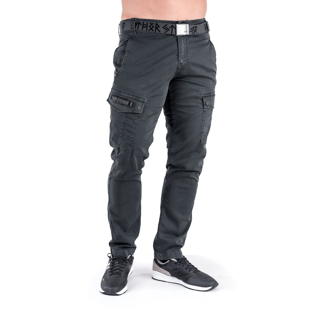 CARGOHOSE EGGERT II DUNKELGRAU (O. GÜRTEL)