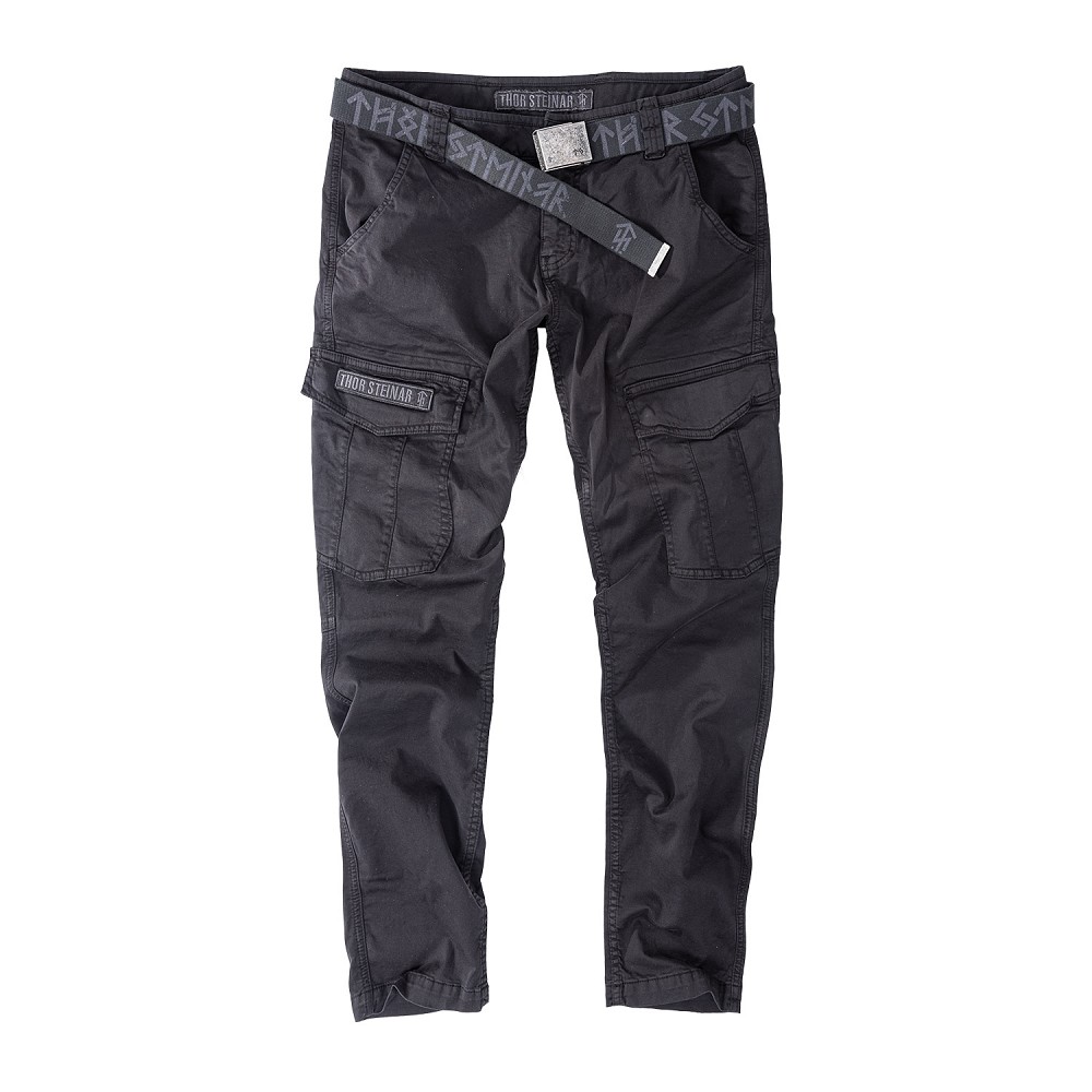 CARGOHOSE EGGERT III SCHWARZ (O. GÜRTEL)
