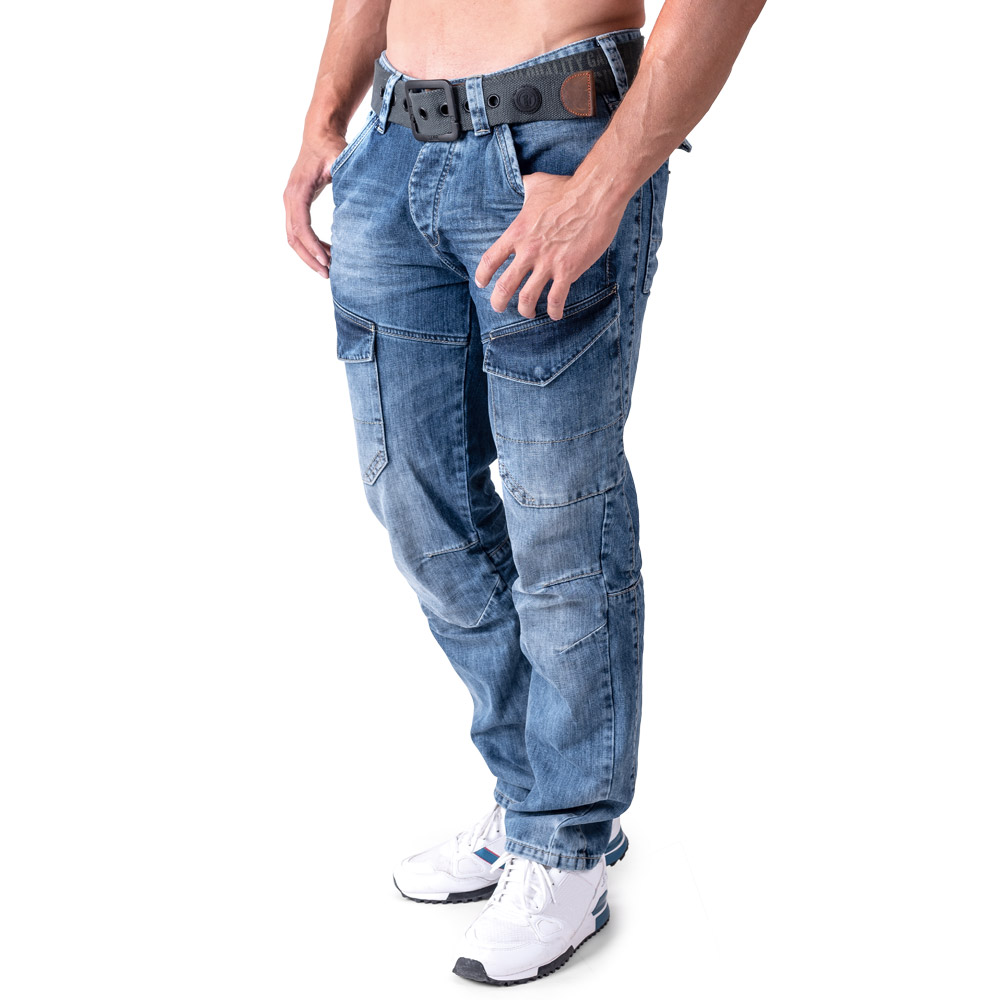 CARGOJEANS VOIA MITTELBLAU (O. GÜRTEL)