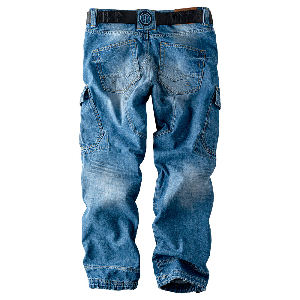 CARGOJEANS SIGVALDI DENIM-BLAU (O. GÜRTEL)