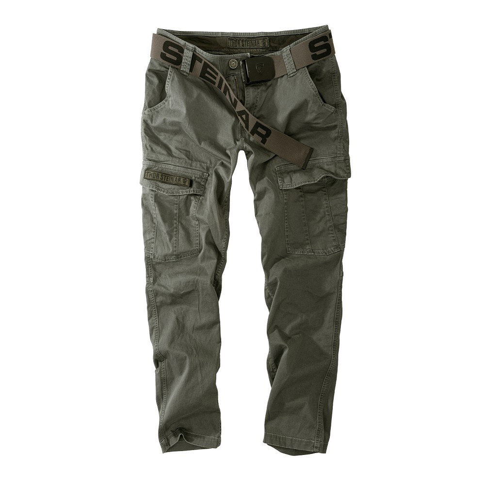 CARGOHOSE EGGERT II OLIV (O. GÜRTEL)