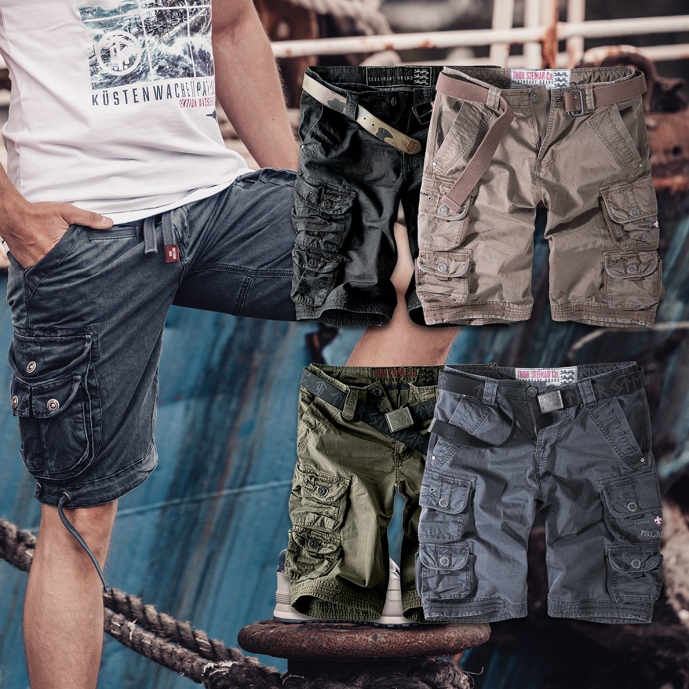 CARGOSHORTS MARIANA ISLANDS IV (O. GÜRTEL)