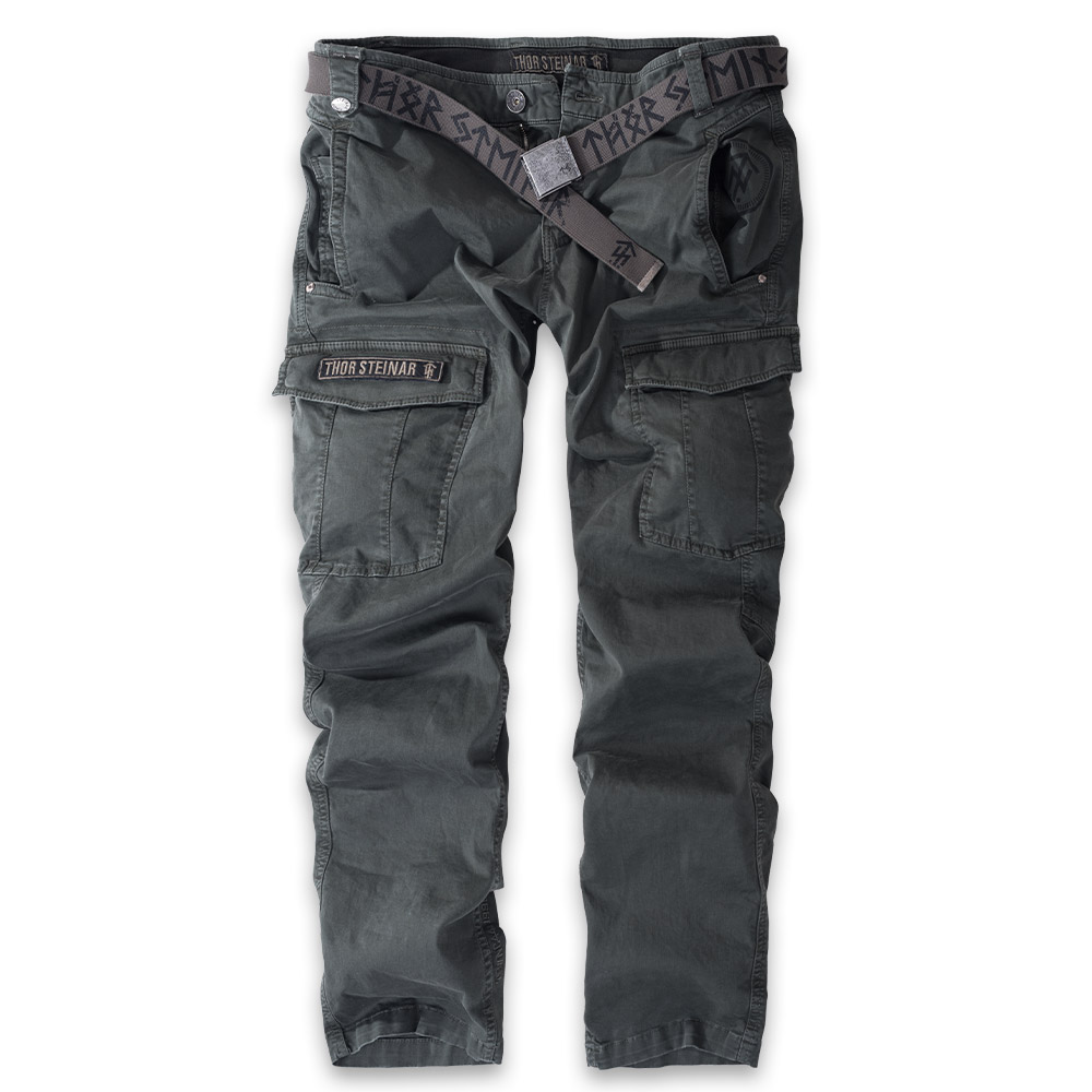 CARGOHOSE EGGERT DUNKELOLIV (O. GÜRTEL)