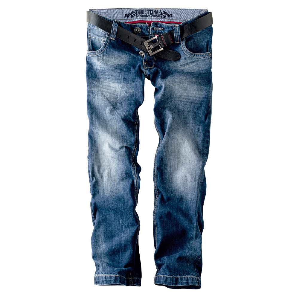 JEANS HARØY DENIM-BLAU (O. GÜRTEL)