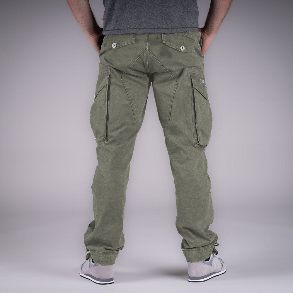 CARGOHOSE THORLIK OLIV (O. GÜRTEL)