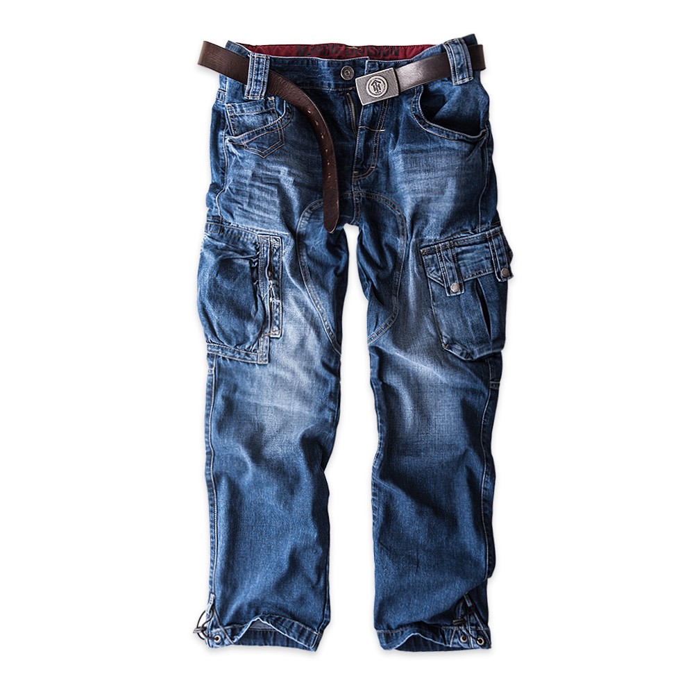 CARGOJEANSHOSE RAGNHILD DENIM-LIGHTBLUE