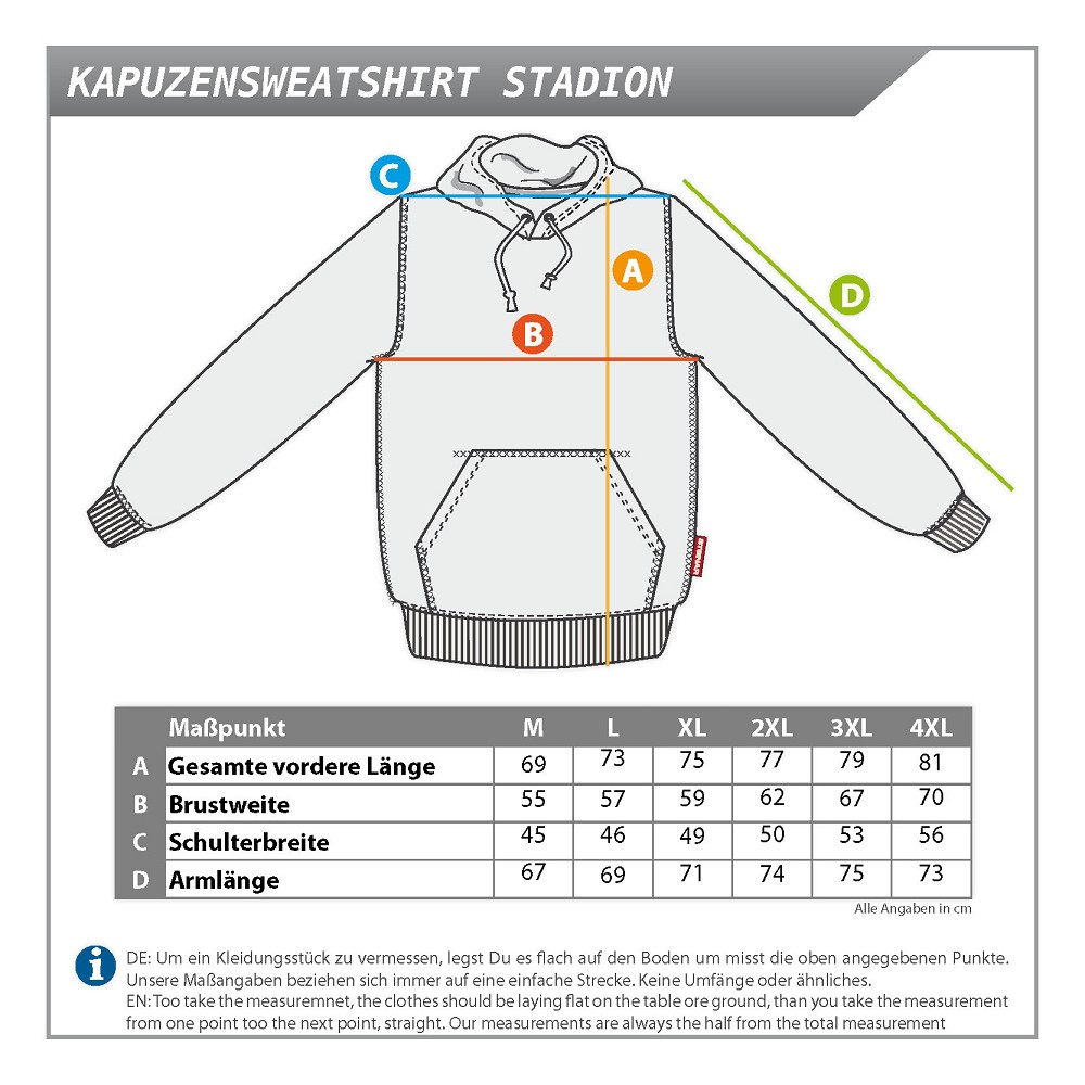 KAPUZENSWEATSHIRT STADION KAPUZENSWEATSHIRT STADION