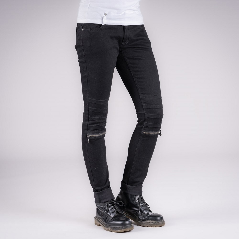 DAMEN JEANS SKARE SCHWARZ