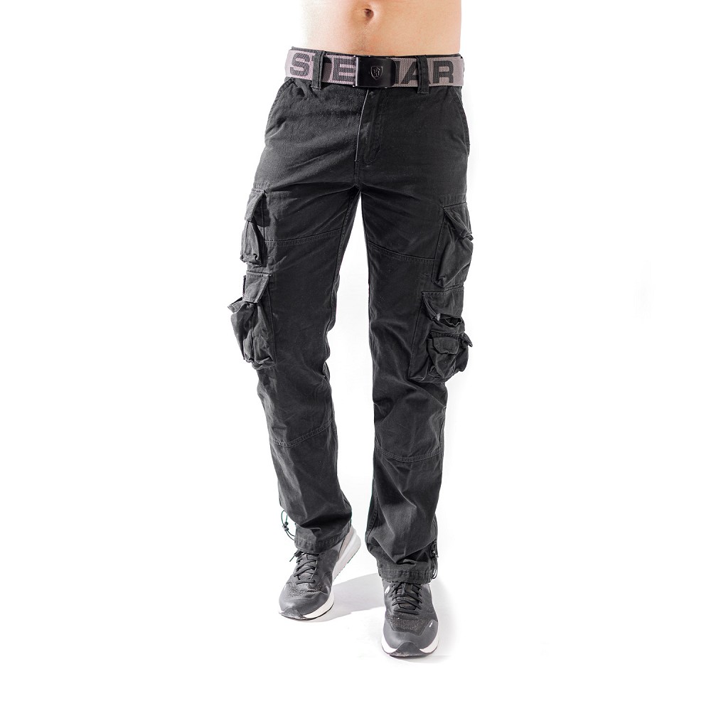 CARGOHOSE KEN IV SCHWARZ (O. GÜRTEL)