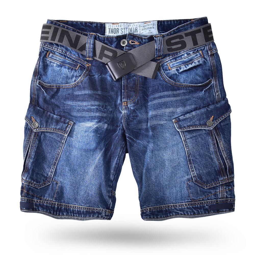 SPODENKI JEANSOWE CARGO STAHLHEIM II (BEZ PASKA)